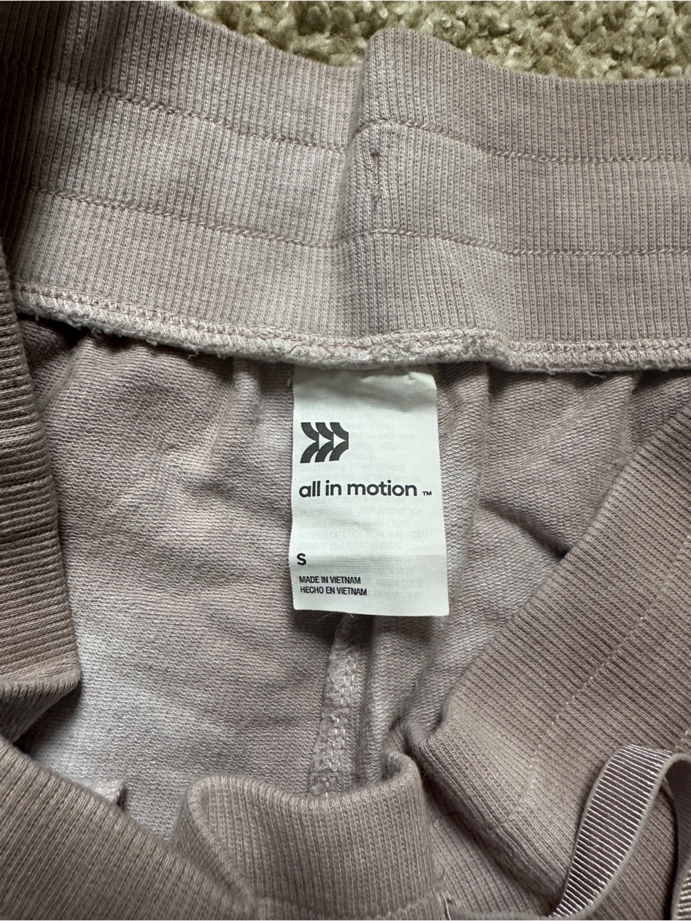 All In Motion Drawstring Lounge Shorts - Taupe - Picture 3 of 3